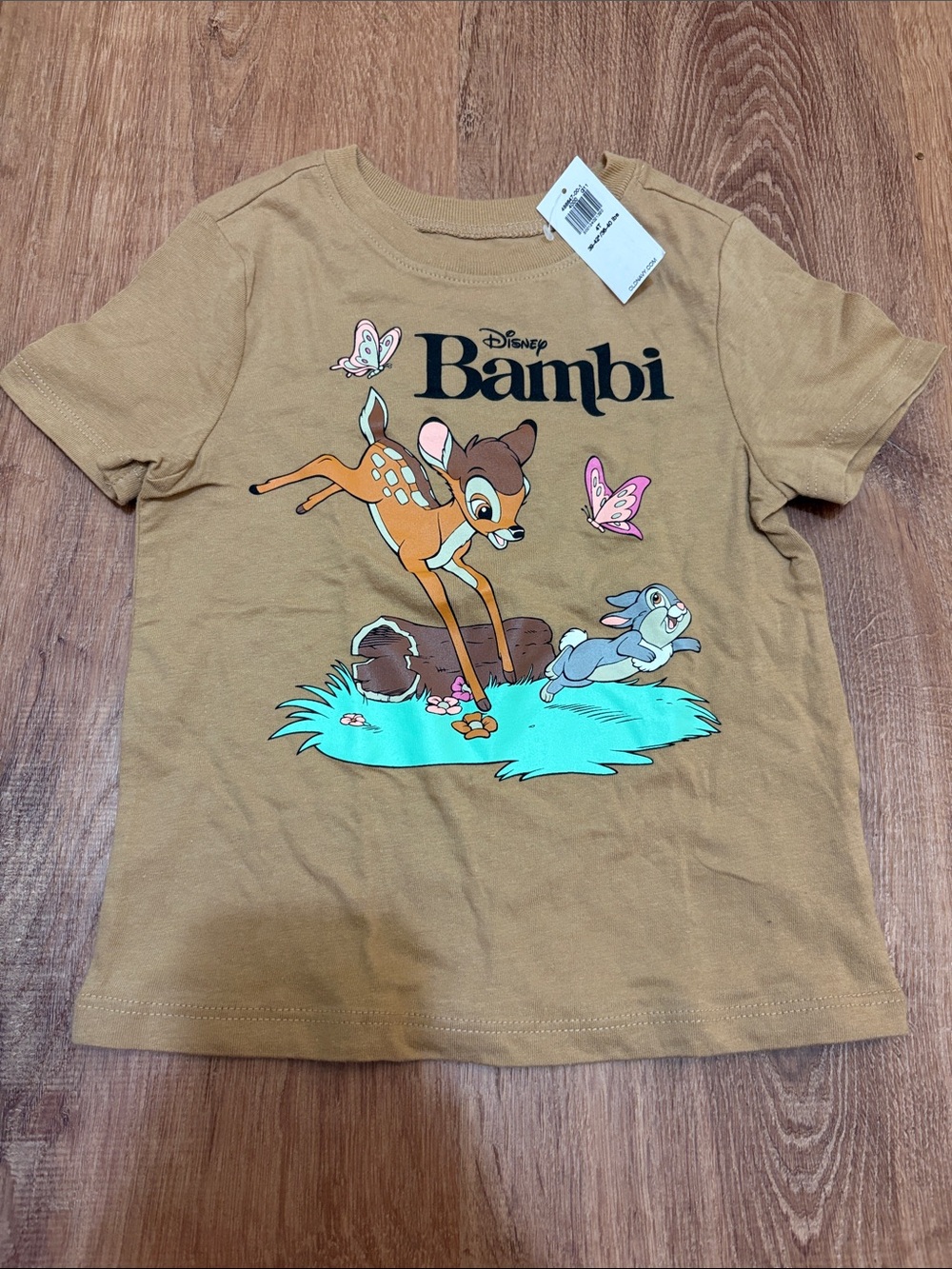 NWT Old Navy Tan Bambi Disney Graphic Tee 4T Girls
